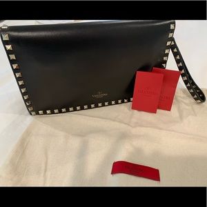 Valentino Flap Clutch Rockstuds
